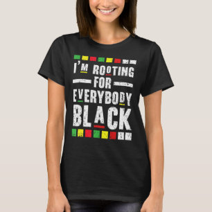Ik trek voor iedereen, zwart-Afrikaans-Amerikaans. T-shirt