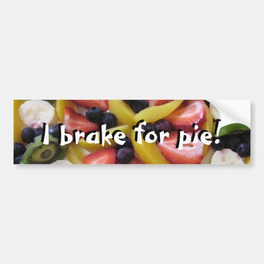 Ik trek voor Pie! Bumpersticker (Voorkant)