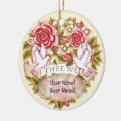 Ik trouw met jou trouwornament keramisch ornament (Links)