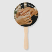 Ik trouw met mijn beste vriendin bruiloft vows Fan Handwaaier (Voorkant)