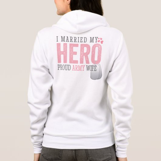 Ik trouwde met mijn Hero Hoodie (Achterkant)