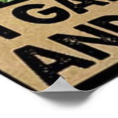 Ik tuin ik drink en ik weet dingen poster (Hoek)