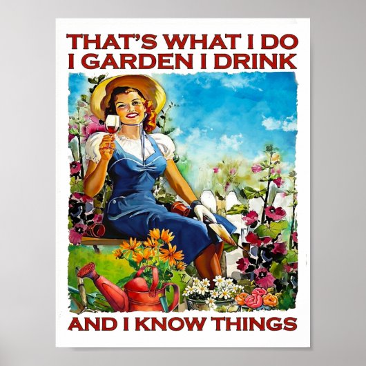 Ik tuinier poster (Voorkant)