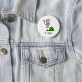 Ik tuinier ronde button 5,7 cm (In situ)