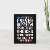 Ik twijfel nooit aan de keuzes van mijn Vriendin v Kaart (Voorkant)