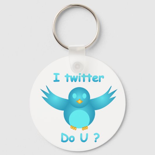 IK TWITTER, DOE U? DOOR SHARON SHARPE SLEUTELHANGER (Voorkant)