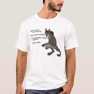 Ik typ voor mijlen t-shirt
