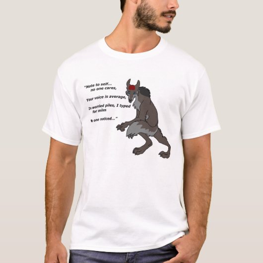 Ik typ voor mijlen t-shirt (Voorkant)