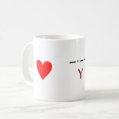 Ik u ・ ・ ・ ・ ・ ・ ・ ・ ・ koffiemok (Voorkant links)