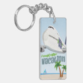 Ik Vakantie Liefst Sleutelhanger Van Een Vliegtuig (Voorkant Links)