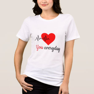 Ik val nog elke dag voor je 2 Koppel Tri-Blend Shirt