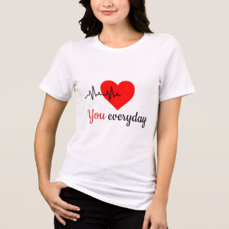Ik val nog elke dag voor je 2 Koppel Tri-Blend Shirt