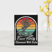 Ik Val Nooit Ik Stijg Af Met Stijl Paard Liefhebbe Kaart (Gele Bloem)