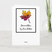 Ik val voor je aan. | Romantische vlooienparen Kaart (Achterkant)