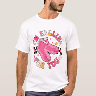 Ik val voor je Valentijn verpleegkundige PCT CNA V T-shirt