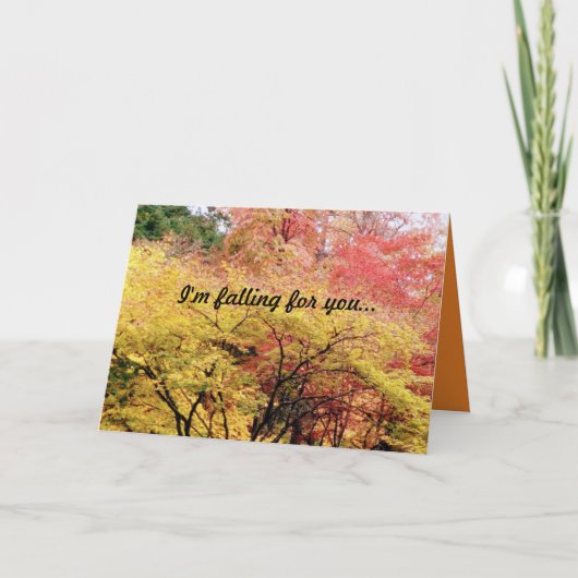 Ik val voor jou Valentijnskaart Feestdagen Kaart (Voorkant)