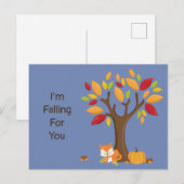 Ik val voor u de Boom van de Herfst Briefkaart (Voorkant / Achterkant)