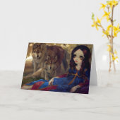 Ik Vampiri: Ik Lupi Wenskaart Kaart (Gele Bloem)