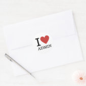 Ik ❤️ van Admin - Admin Department STICKER (Envelop)