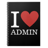Ik ❤️ van Admin - Admin Dept. NOTITIEBOEK (Voorkant)