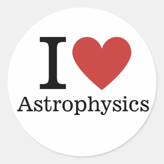 Ik ❤️ van astrofysica STICKER (Voorkant)