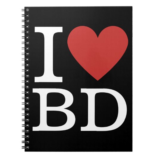Ik ❤️ van BD - Building Department NOTITIEBOEK (Voorkant)