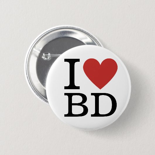 Ik ❤️ van BD - Building Department Pin Button (Voorkant /achterkant)