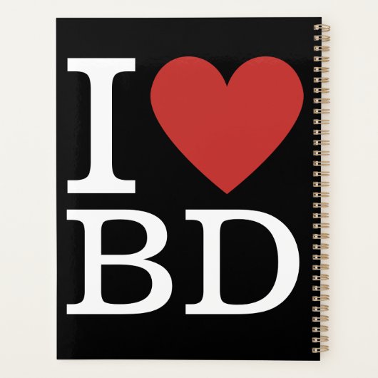 Ik ❤️ van BD - Building Department Planner (Achterkant)