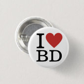Ik ❤️ van BD - Business Development Department Ronde Button 3,2 Cm (Voorkant /achterkant)