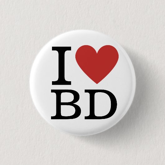 Ik ❤️ van BD - Business Development Department Ronde Button 3,2 Cm (Voorkant)