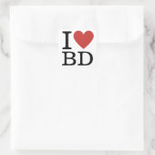 Ik ❤️ van BD - Business Development Dept. Sticker (Tas)