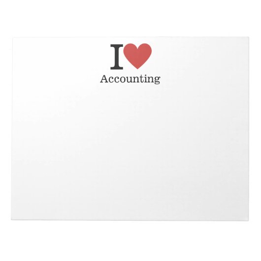 Ik ❤️ van Boekhouding NOTITIEBLOK - Boekhouding af (Voorkant)