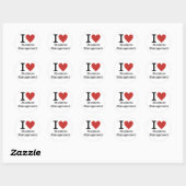 Ik ❤️ van Business Management STICKER (Vel)