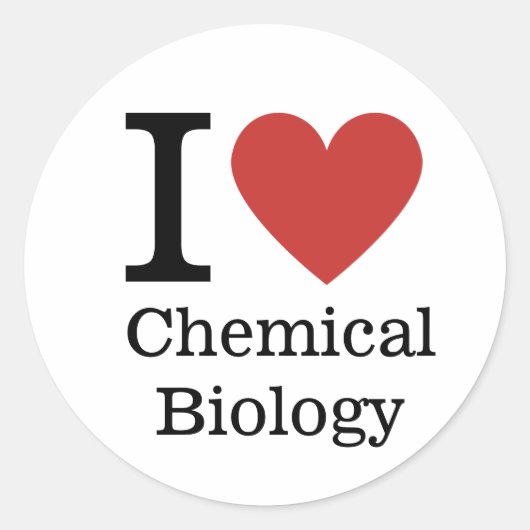 Ik ❤️ van Chemical Biology STICKER (Voorkant)