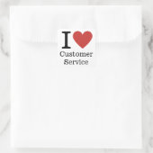 Ik ❤️ van Customer Service STICKER (Tas)