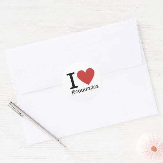 Ik ❤️ van Economics  Sticker (Envelop)