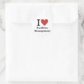 Ik ❤️ van Facilities Management STICKER (Tas)