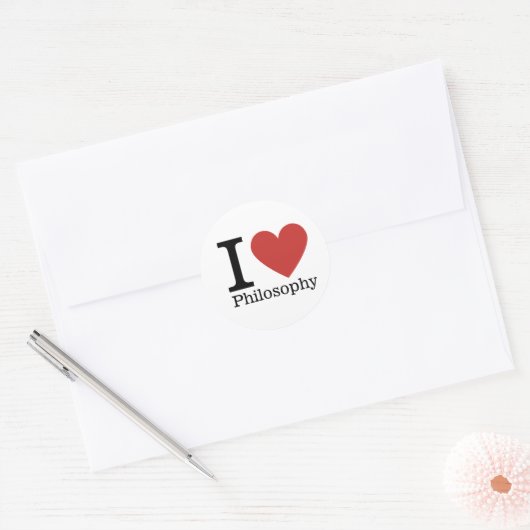 Ik ❤️ van filosofie STICKER (Envelop)
