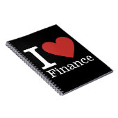 Ik ❤️ van Financiën - Finance Department NOTITIEBO Notitieboek (Rechterzijde)