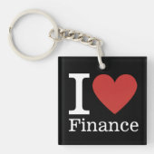 Ik ❤️ van Financiën - Finance Department - Sleutel Sleutelhanger (Voorkant)