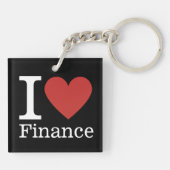 Ik ❤️ van Financiën - Finance Department - Sleutel Sleutelhanger (Achterkant)