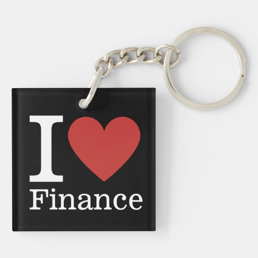 Ik ❤️ van Financiën - Finance Department - Sleutel Sleutelhanger (Achterkant)