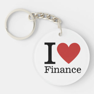 Ik ❤️ van Financiën - Finance Department - Sleutel Sleutelhanger