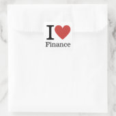 Ik ❤️ van Financiën - Finance Department - STICKER (Tas)