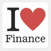 Ik ❤️ van Financiën - Finance Department - STICKER (Voorkant)