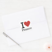Ik ❤️ van Financiën - Finance Department - STICKER (Envelop)