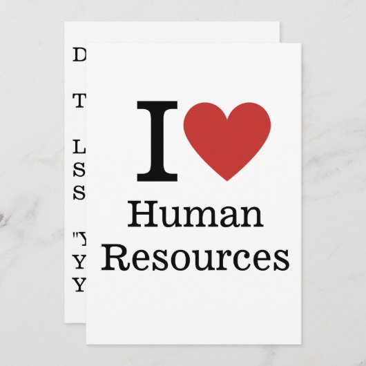 Ik ❤️ van haar feest kaart (Voorkant / Achterkant)