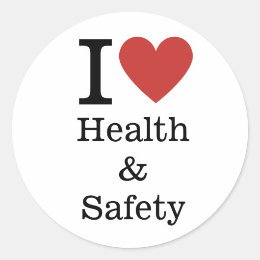 Ik ❤️ van Health & Safety STICKER (Voorkant)