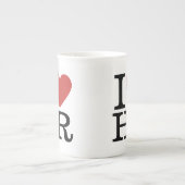 Ik ❤️ van HR Bone China Mok - voor HR Dept. Person (Voorkant)