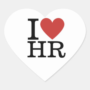 Ik ❤️ van HR Heart Sticker - HR Department/Staff